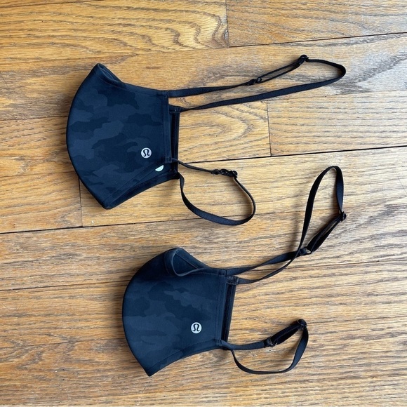 Lululemon Set of TWO Camo Black Face Mask Coverings OS - Picture 2 of 4